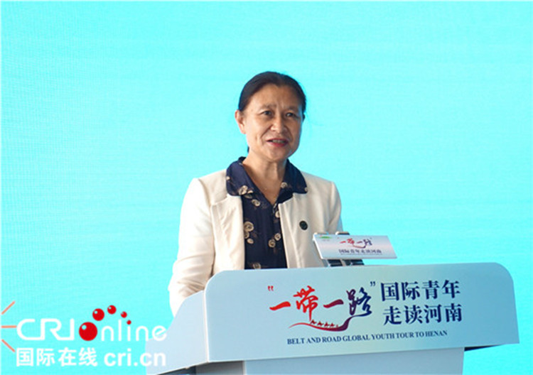 中國人民對(duì)外友好協(xié)會(huì)二級(jí)巡視員李冬梅致辭。賈親親 攝