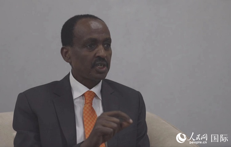 特肖梅·托加接受人民網專訪。人民網記者 劉寧攝