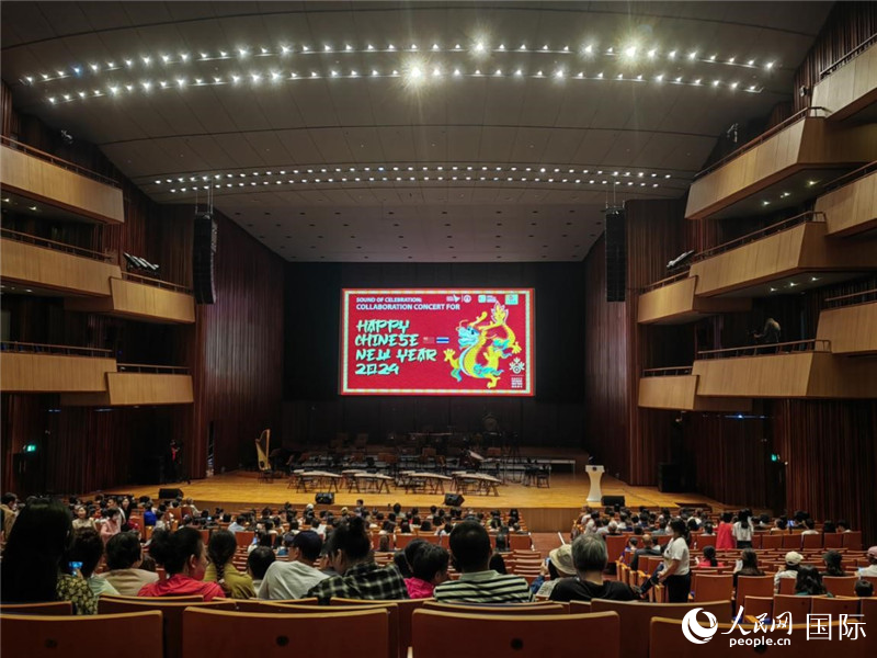“歡慶之聲—2024歡樂春節音樂會”14日在泰國瑪希隆王子音樂廳舉行。人民網記者 楊一攝
