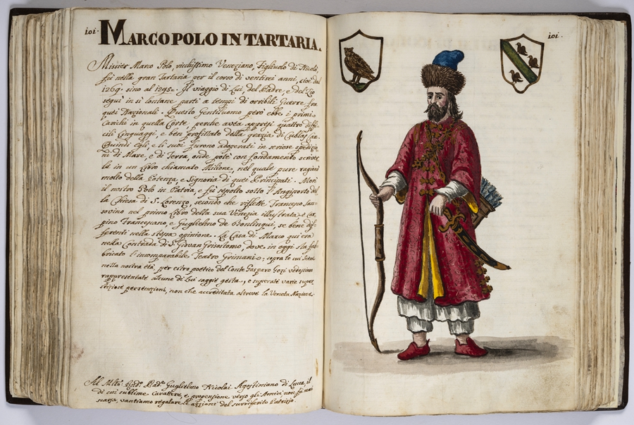 “馬可·波羅的世界”展覽的部分展品。威尼斯市立博物館基金會(huì)供圖