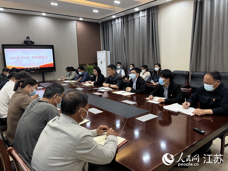 馬莊村以晨會開啟一天的工作。人民網 閆峰攝